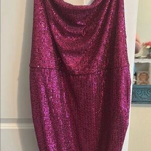Wild Fable Fuchsia Sequin Dress